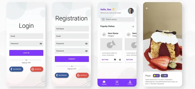 AR Restaurant Menu App